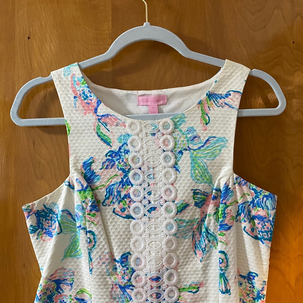 Lilly Pulitzer Cecily shift dress size 10 coastal kiss - Picture 9 of 9